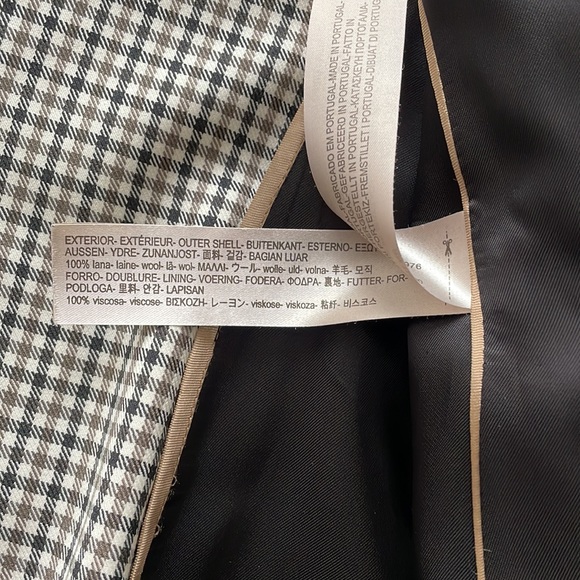 Massimo Dutti checked wool blazer - Picture 6 of 15